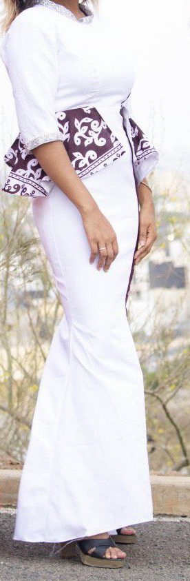 Robe de soirée avec motif shiromani 1.2