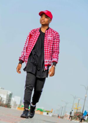 Bomber shiromani motif plus rouge-1