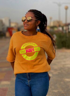 T-shirt du lourd jaune