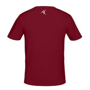 T-shirt classique rouge bordeaux unique-1