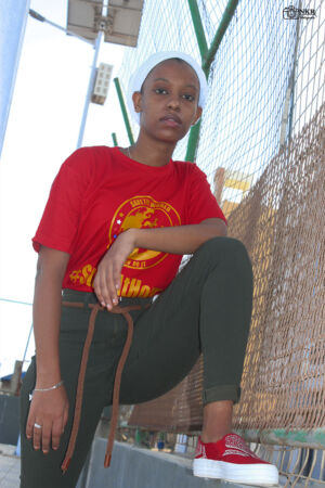 T-shirt stayathome rouge