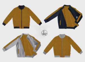 Bomber wax fleur orange recto et verso