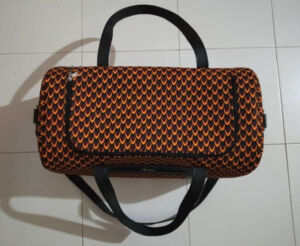 Sac de voyage wax fleur orange