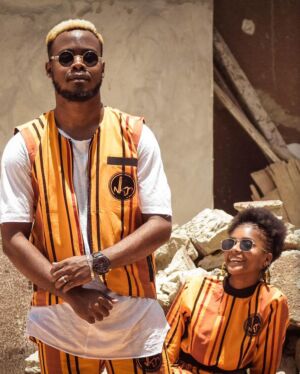 Ensemble 2 pièce gilet + short orange-1