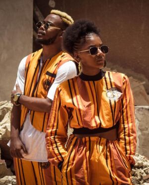 Ensemble 2 pièce sweat + jogging orange-1