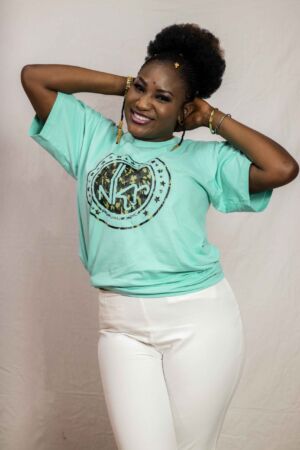 T-shirt classique bleu turquoise