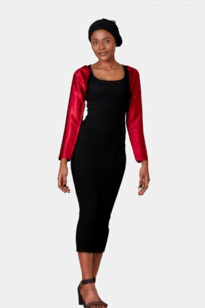 Couvre-bras rouge bordeaux