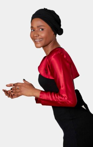 Couvre-bras rouge bordeaux