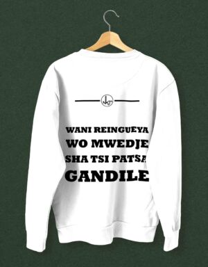 Sweatshirt gandile simple blanc-1