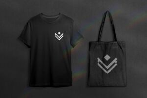 T-shirt + tote bag nun noir