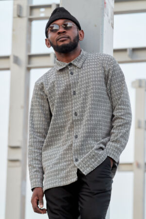 Chemise infinity links noir et blanc