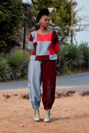 Ensemble dame carreau