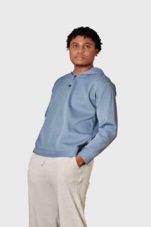 Sweat à capuche asymétrique à manches longues